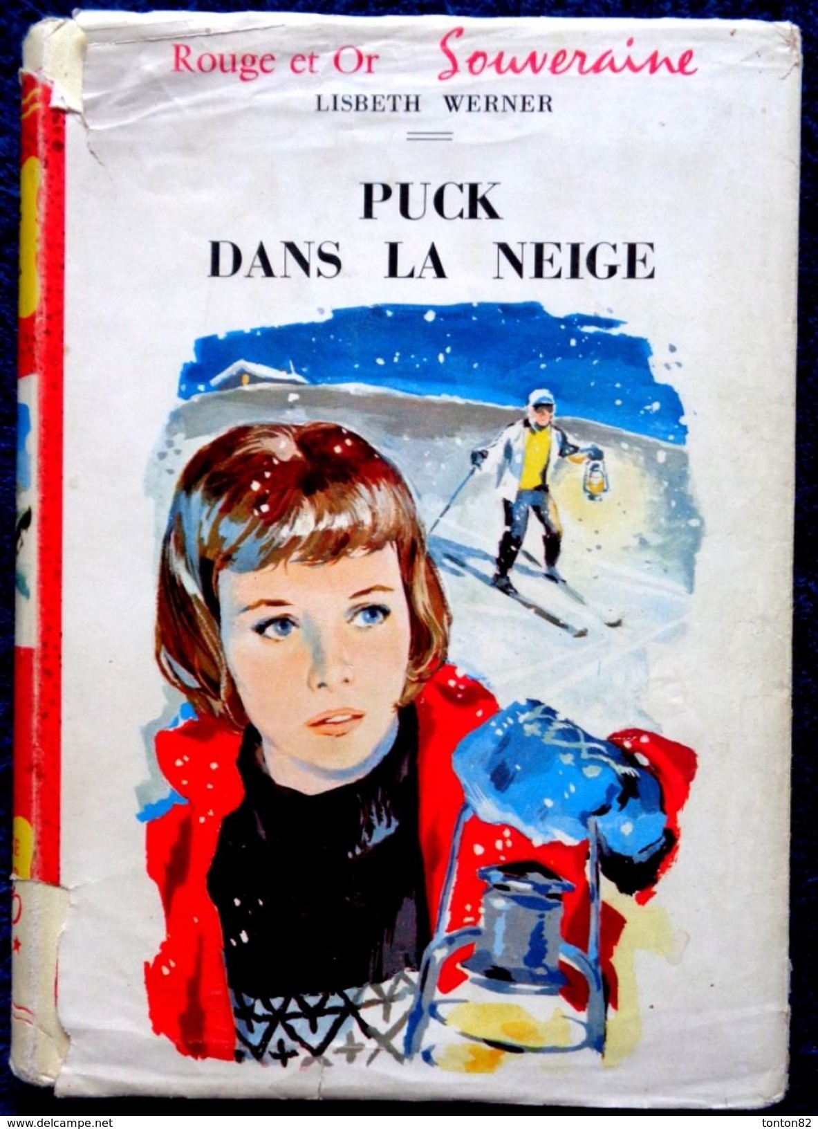 Lisbeth Werner -  Puck Dans La Neige - Bibliothèque Rouge Et Or  - (1961 ) - Bibliothèque Rouge Et Or