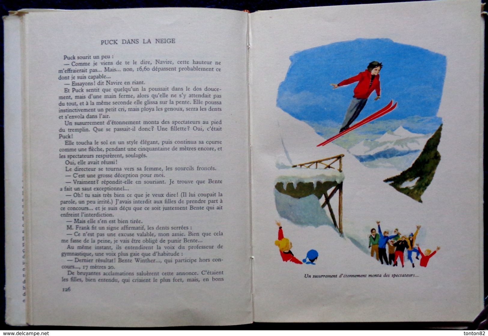 Lisbeth Werner -  Puck Dans La Neige - Bibliothèque Rouge Et Or  - (1961 ) - Bibliotheque Rouge Et Or