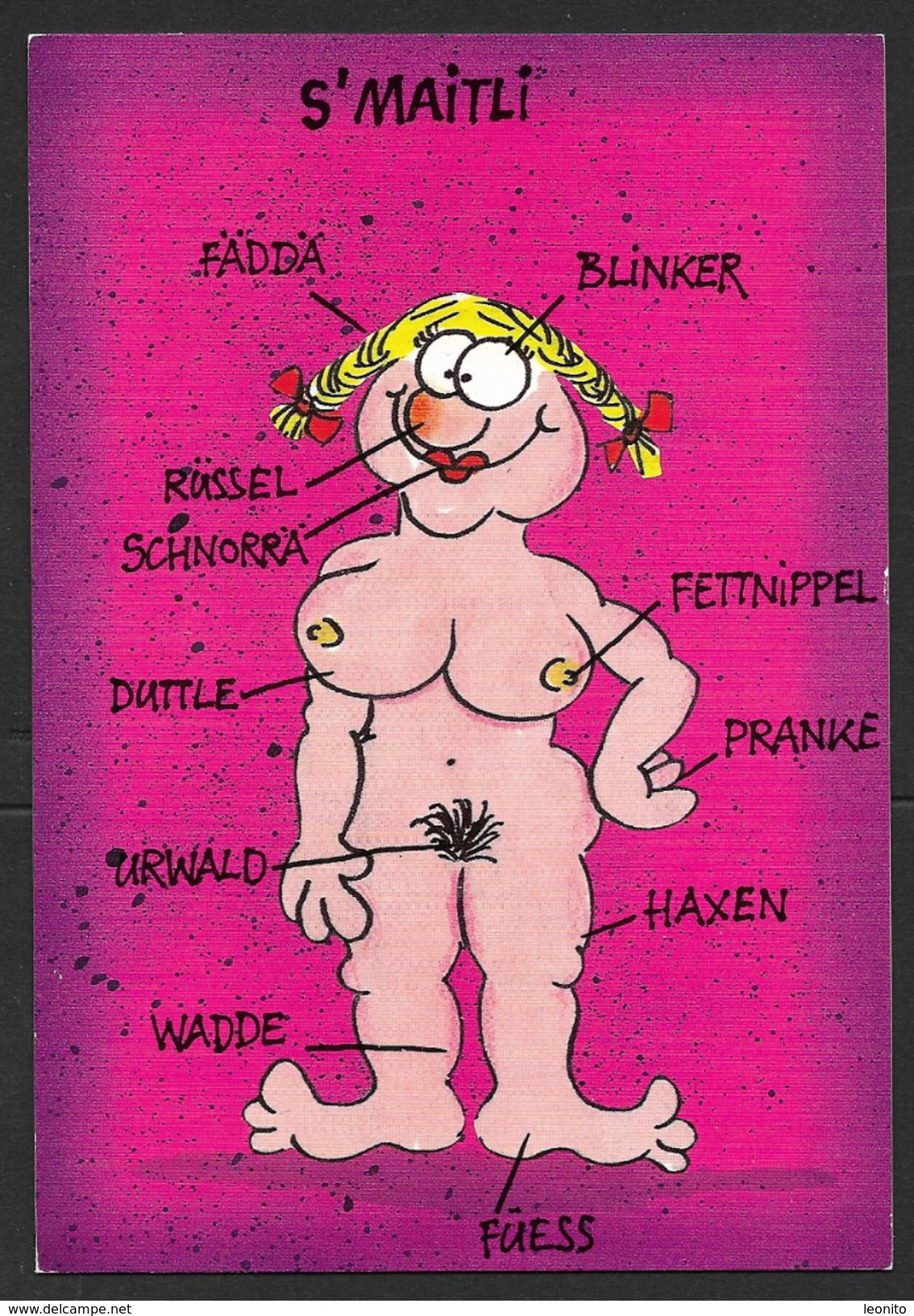 LITTLE MONSTER CARDS S'MAITLI Frau Woman 53 (11 X 16 Cm) - Autres & Non Classés