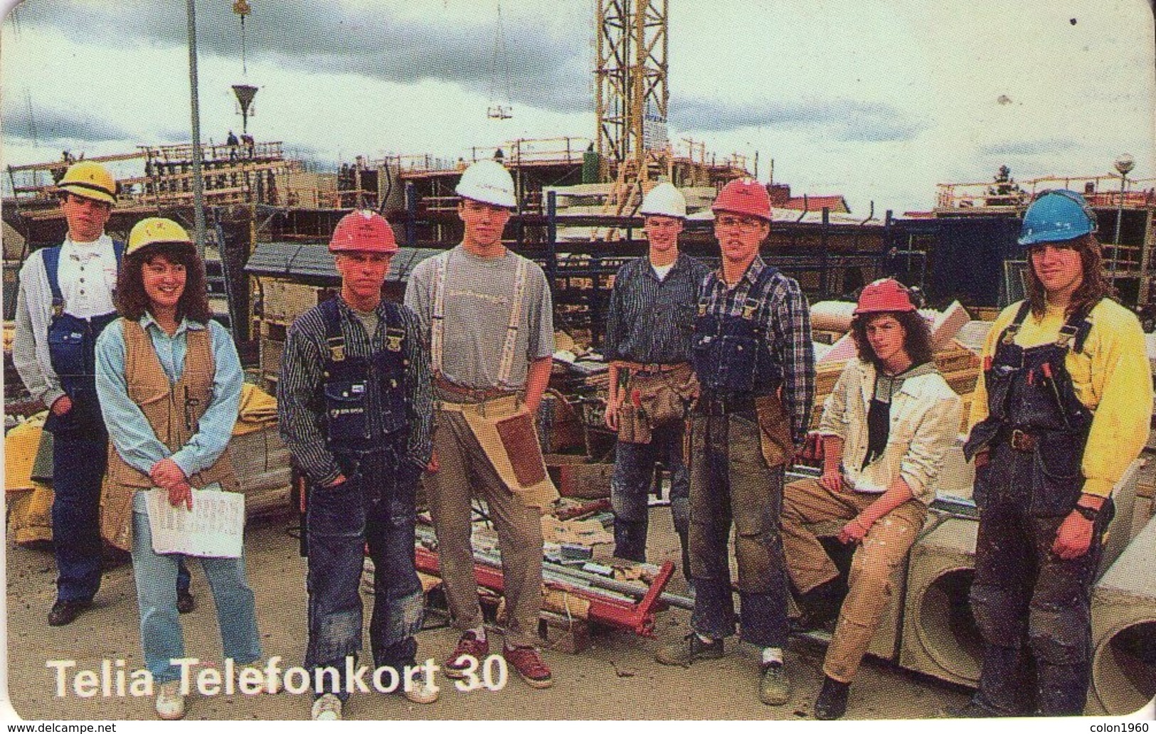 SUECIA. SE-TEL-030-0093. Construction Workers - Byggnadsarbetare. 1995-09. (513) - Zweden