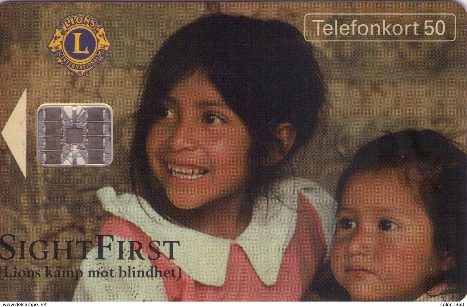 SUECIA. SE-TEL-050-0047A. Sight First - Lions Club. 1993-06. (516) - Suecia