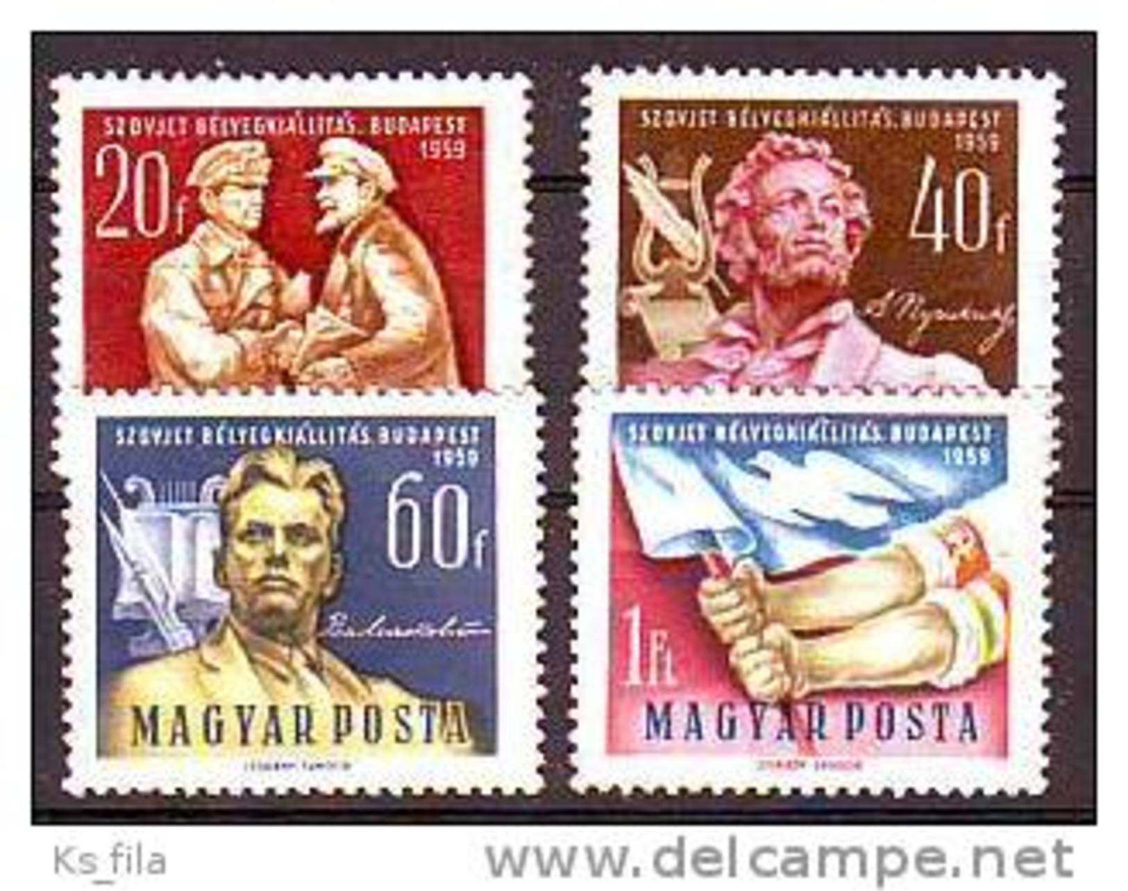 HUNGARY - 1959. Russian Stamp Exhibition - MNH - Neufs