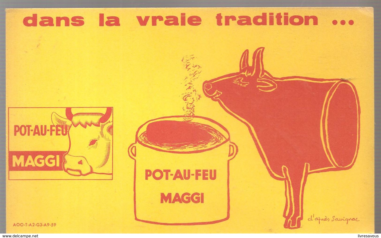 Buvard MAGGI POT AU FEU MAGGI Dans La Vraie Tradition - Potages & Sauces