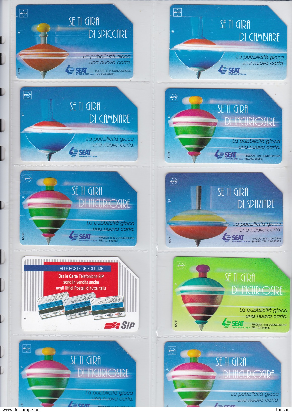 Italy, 10 Different Cards Number 20, 2 Scans. - [4] Sammlungen