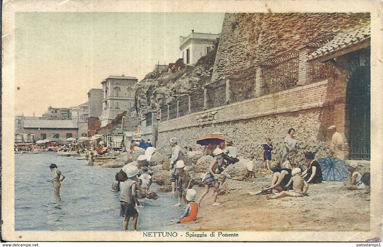 81322 ITALY NETTUNO ROMA VIEW BECH POSTAL POSTCARD - Altri & Non Classificati