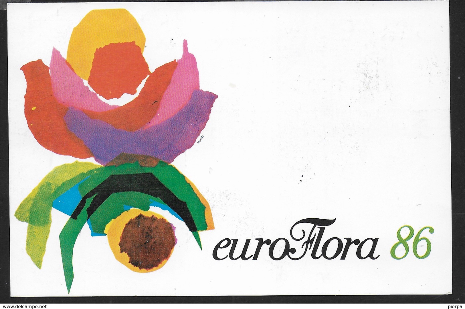 ANNULLO SPECIALE - GENOVA - MOSTRA FILATELICA TEMATICA -  EUROFLORA 1986 - 25.04.1986 - 1981-90: Storia Postale