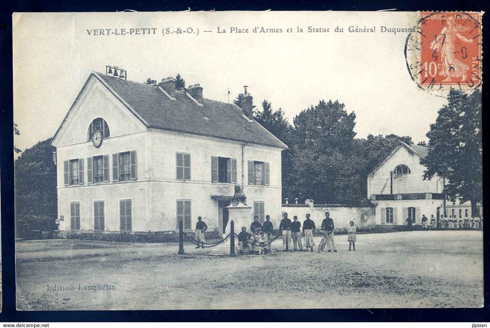 Cpa Du 91 Vert Le Petit La Place D' Armes Et L' Avenue Du Général Duquesne     SEP17-54 - Vert-le-Petit