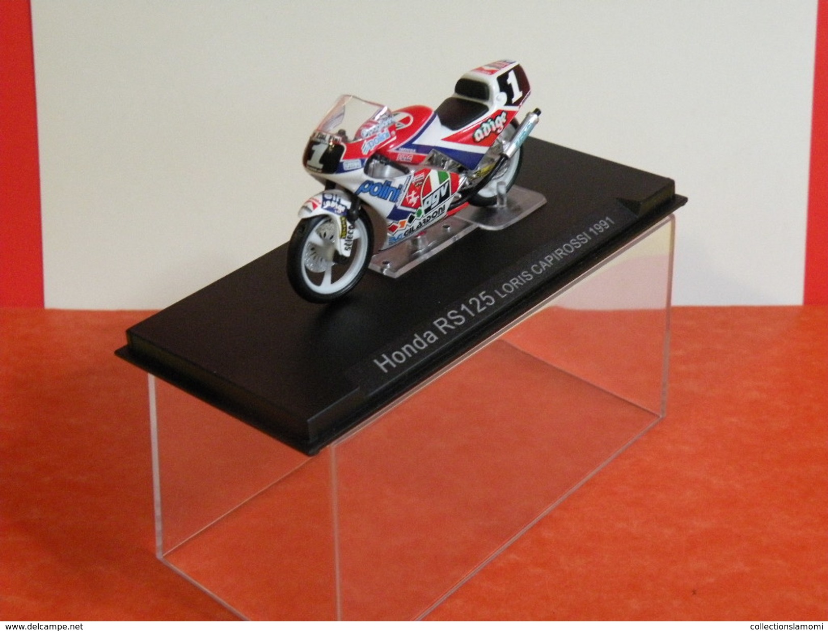 MOTO 1/24 > Honda RS 125 Loris Capirossi 1991 Sous Vitrine - Motorräder