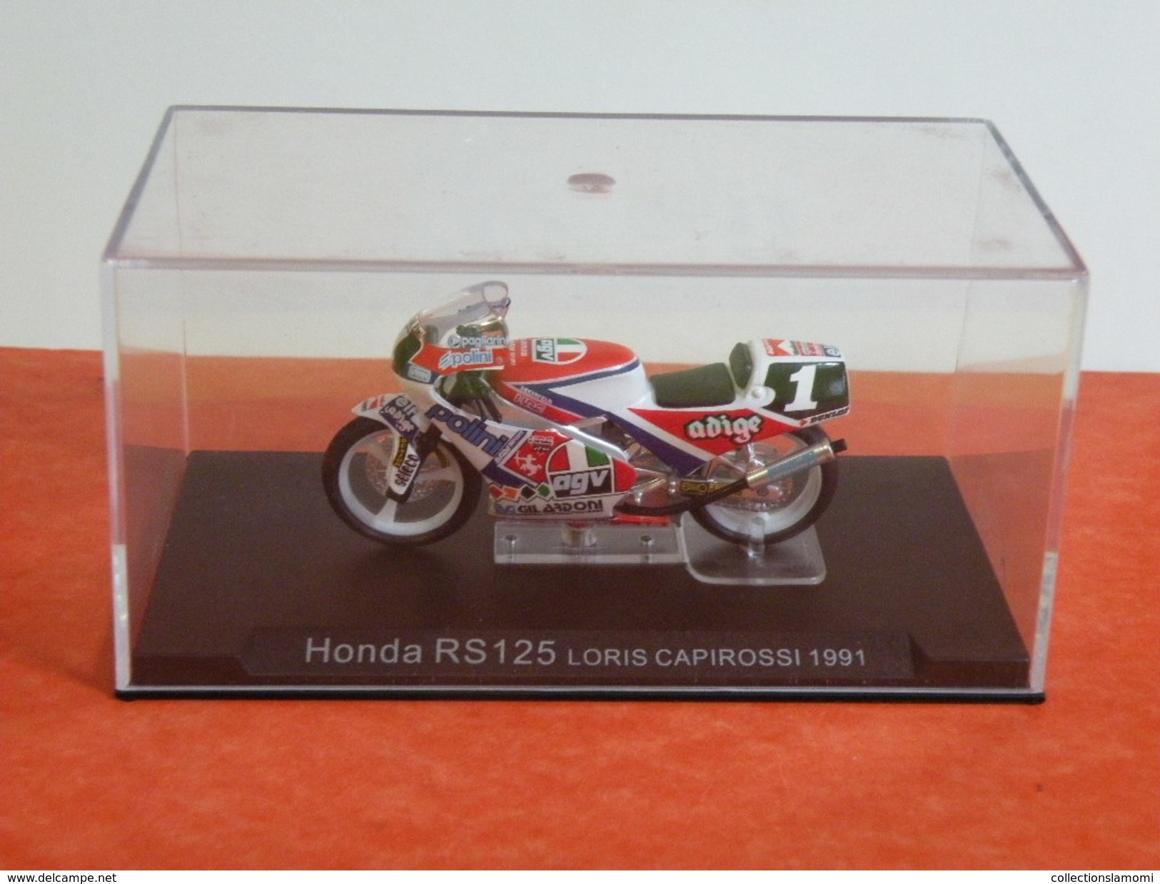 MOTO 1/24 > Honda RS 125 Loris Capirossi 1991 Sous Vitrine - Moto