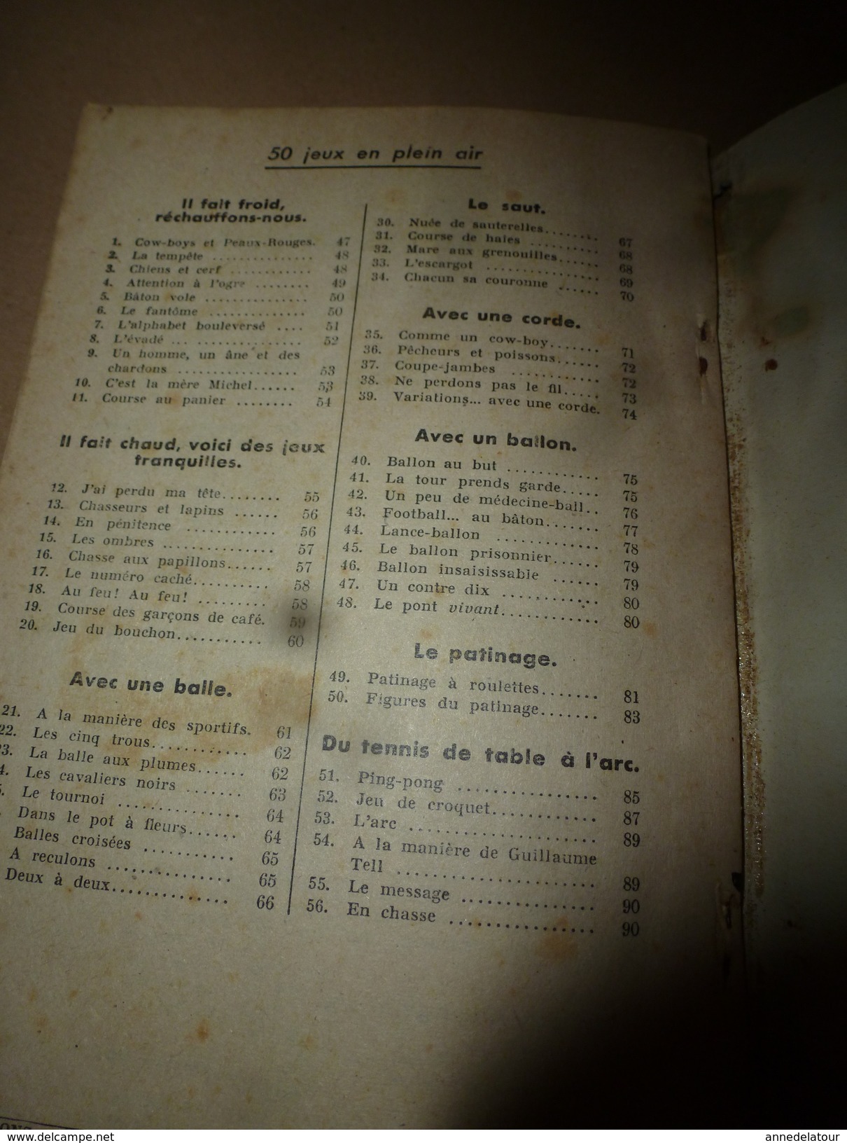 1947 A QUOI JOUERONS-NOUS ------> 50 JEUX à la maison ,  50 JEUX en plein air