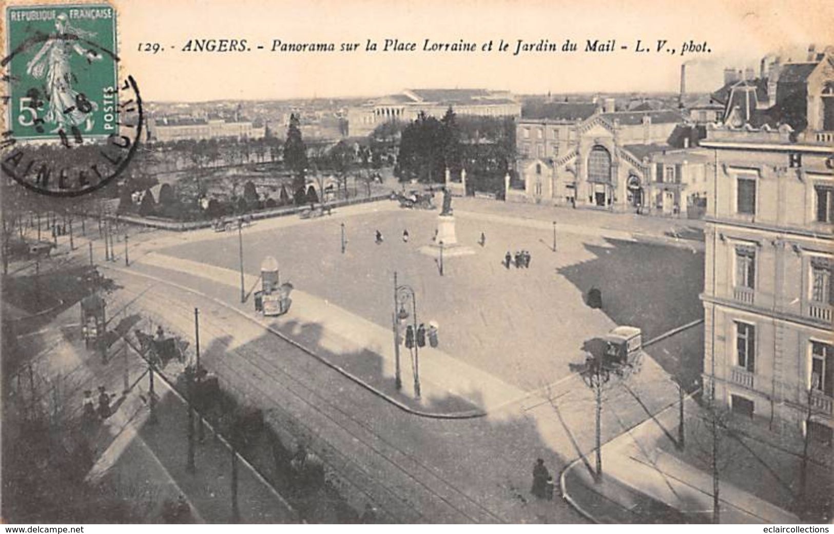 Angers      49       Place Lorraine Et Jardin Du Mail  1      (voir Scan) - Angers
