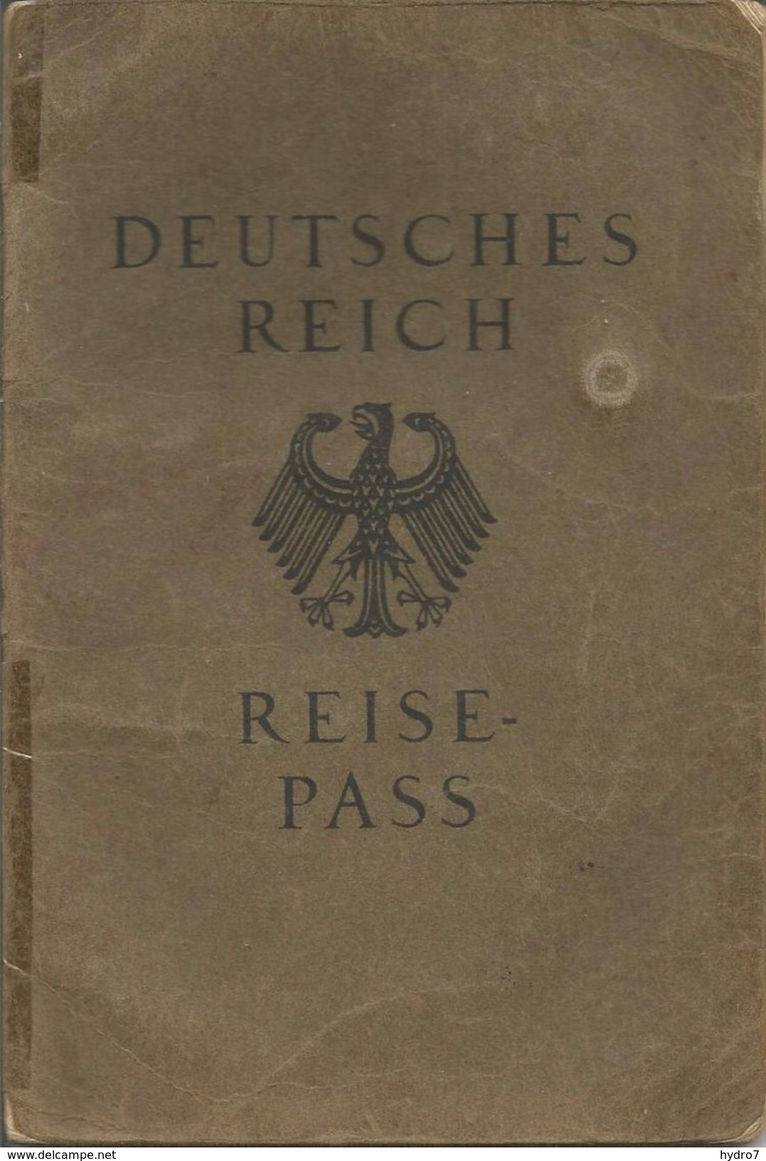 Nazi Germany 1936 Passport  Reisepass  Italian Visa Border Stamps  Passaporto - Historische Dokumente