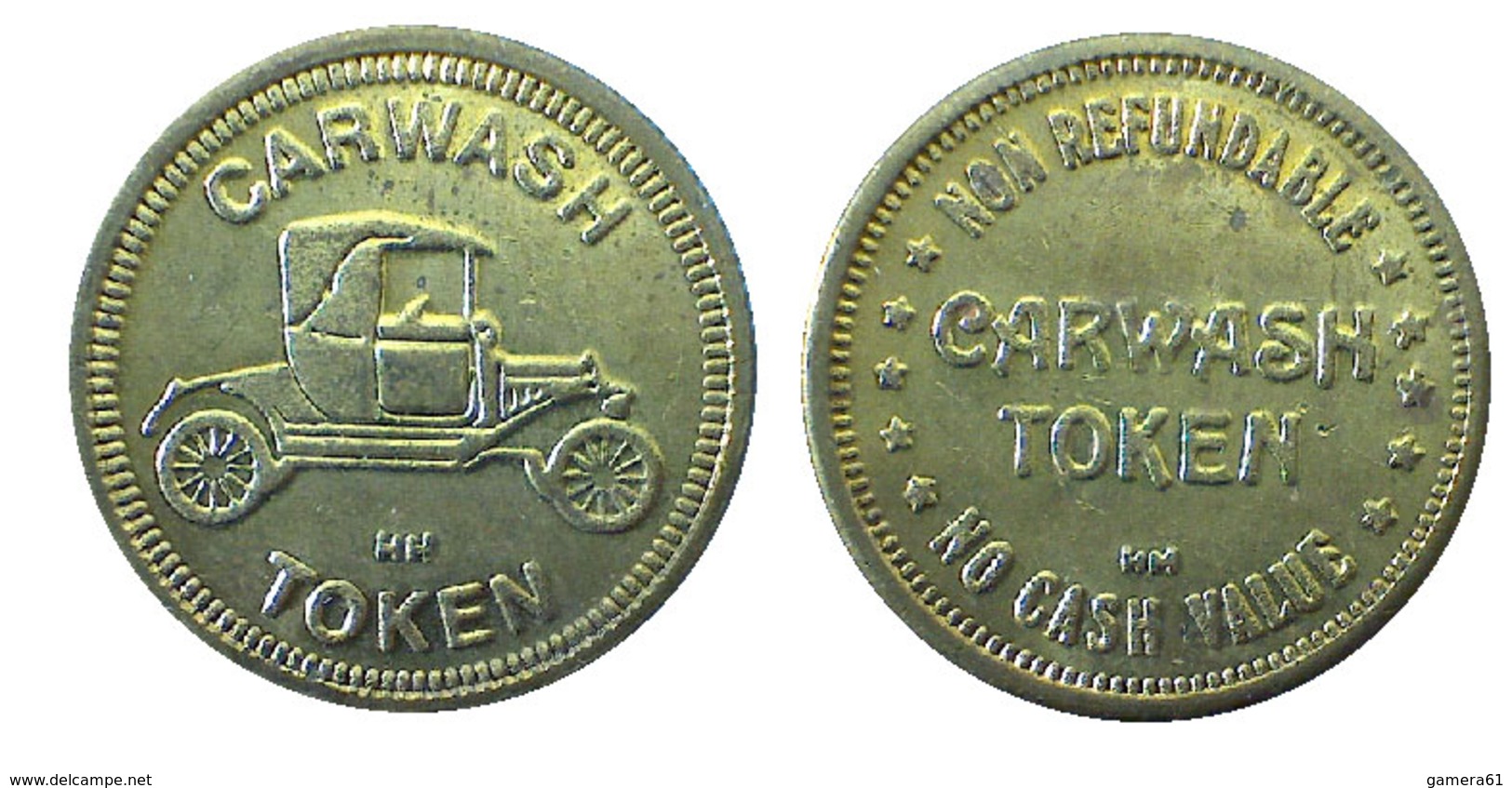 01404 GETTONE TOKEN JETON FICHA AUTOLAVAGGIO CAR WASH TOKEN NO CASH VALUE - Other & Unclassified