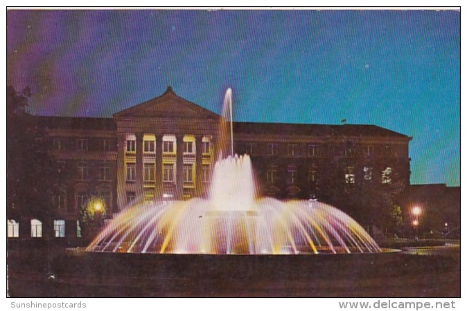 Indiana West Lafayette Loeb Memorial Fountain Purdue University 1973 - Lafayette