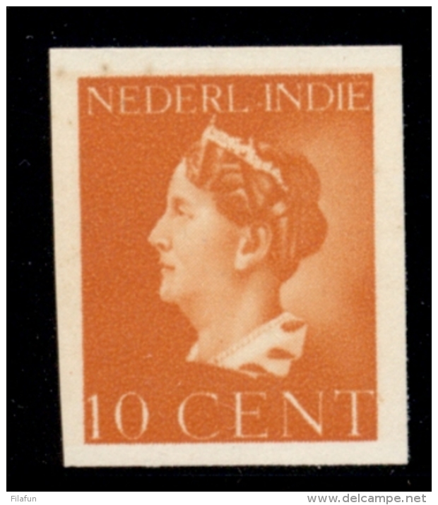 Nederlands Indië - 1941 - Proef 226h - 10 Cent Oranje, Konijnenburg Met Afgekeurde Tekst Nederl. Indie - Ongetand, Zg - Niederländisch-Indien