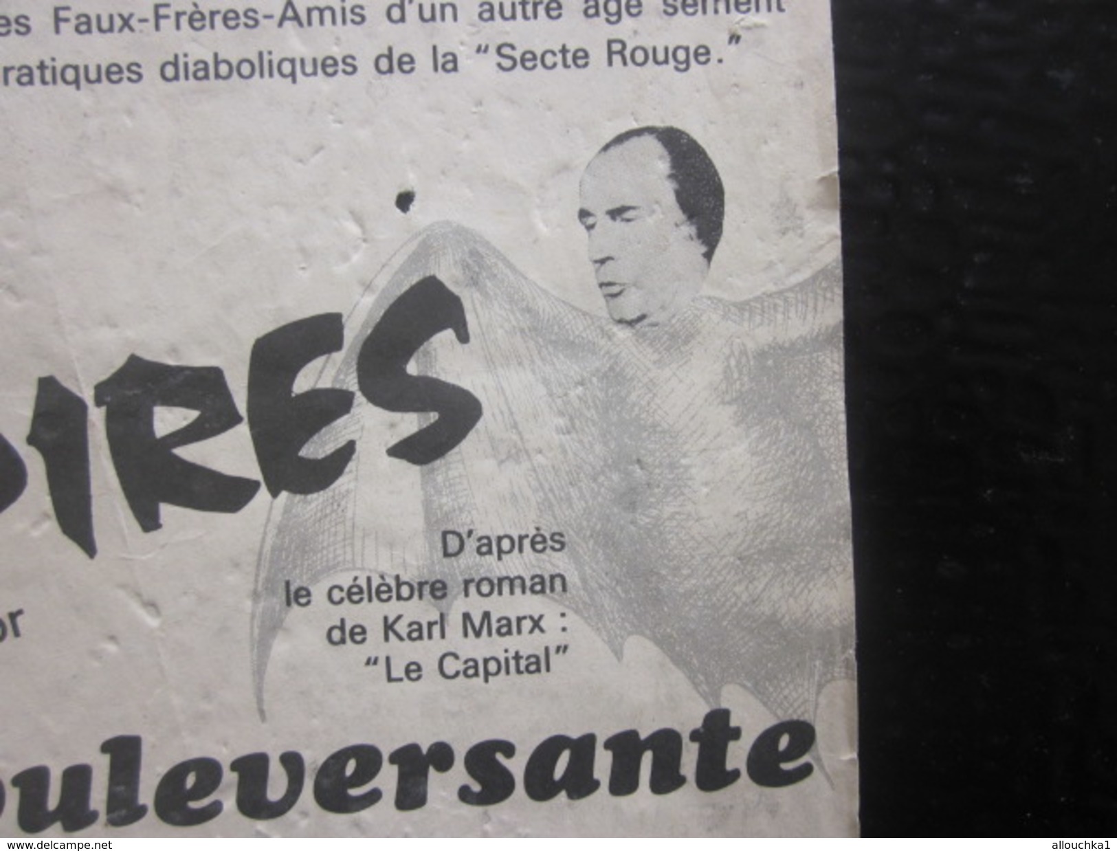 12-3-1973 Publicité Politique Satirique Original"La Java Des Vampires"G.Marchais F.Mitterrand"Film Choc"en Soviet Color - Documents Historiques