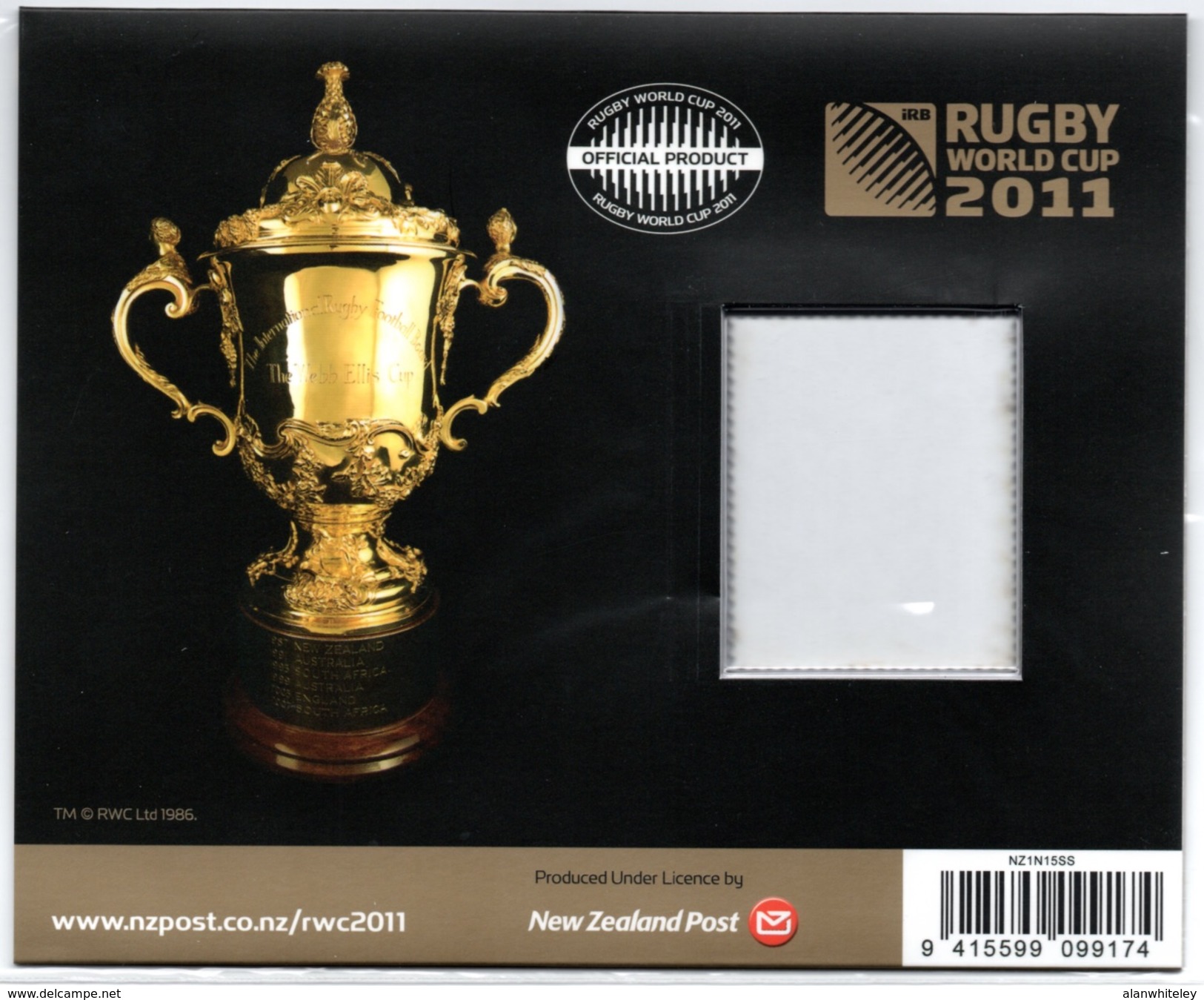 NEW ZEALAND 2011 Webb Ellis Cup: Presentation Pack - Rugby