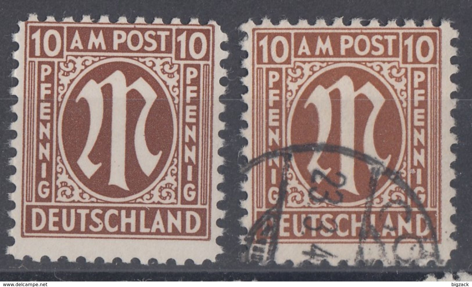 AM-Post Minr.2x 6 Plf.IV Postfrisch, Gestempelt - Sonstige & Ohne Zuordnung