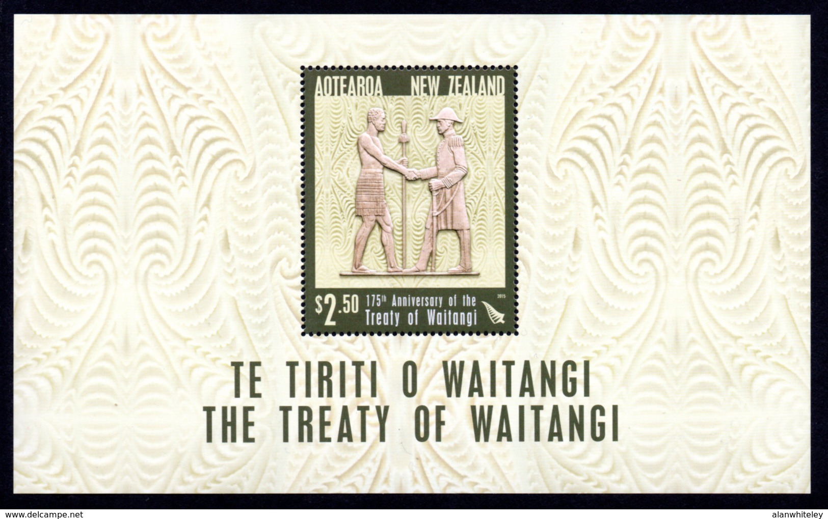 NEW ZEALAND 2015 175th Anniversary Of Treaty Of Waitangi: Miniature Sheet UM/MNH - Blocks & Sheetlets