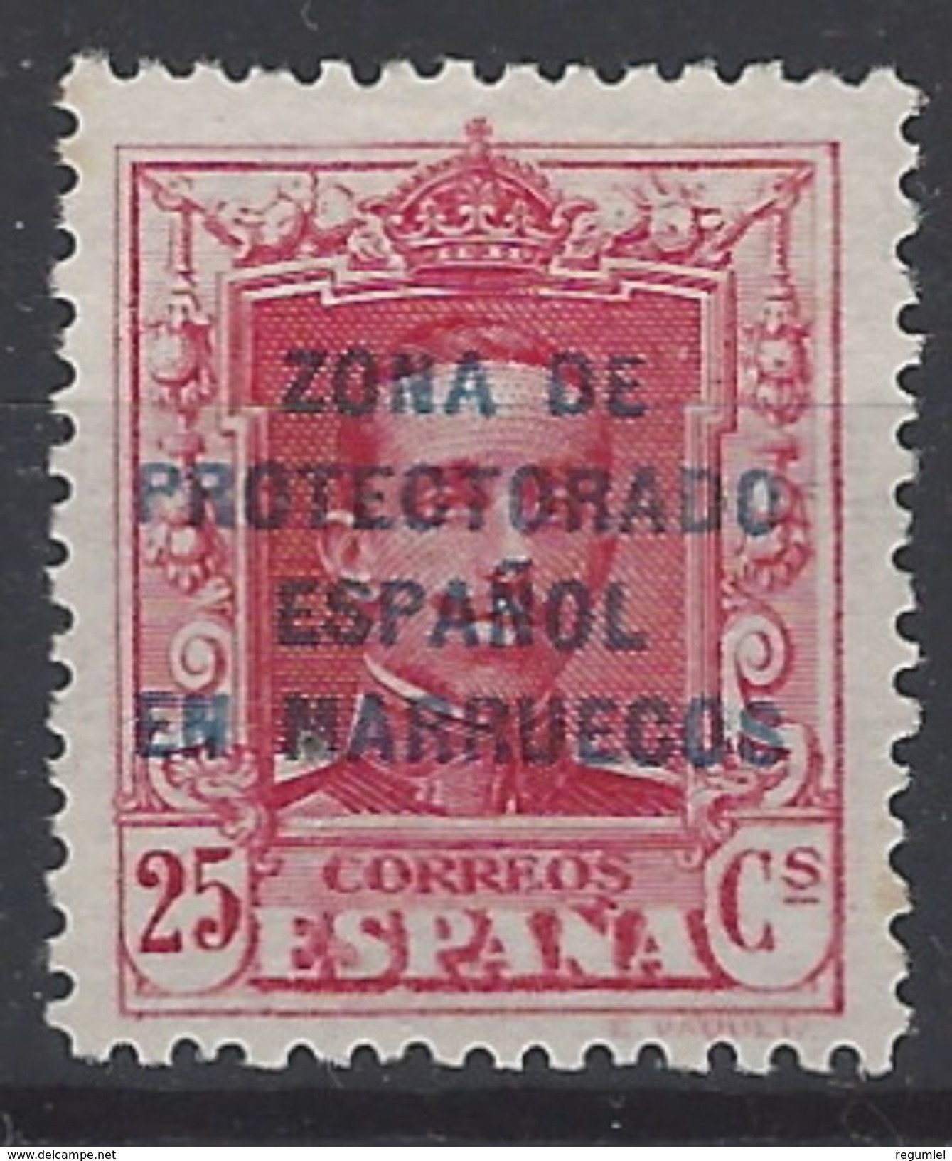 Marruecos 086 (*) Alfonso XII. 1923. Sin Goma - Marruecos Español