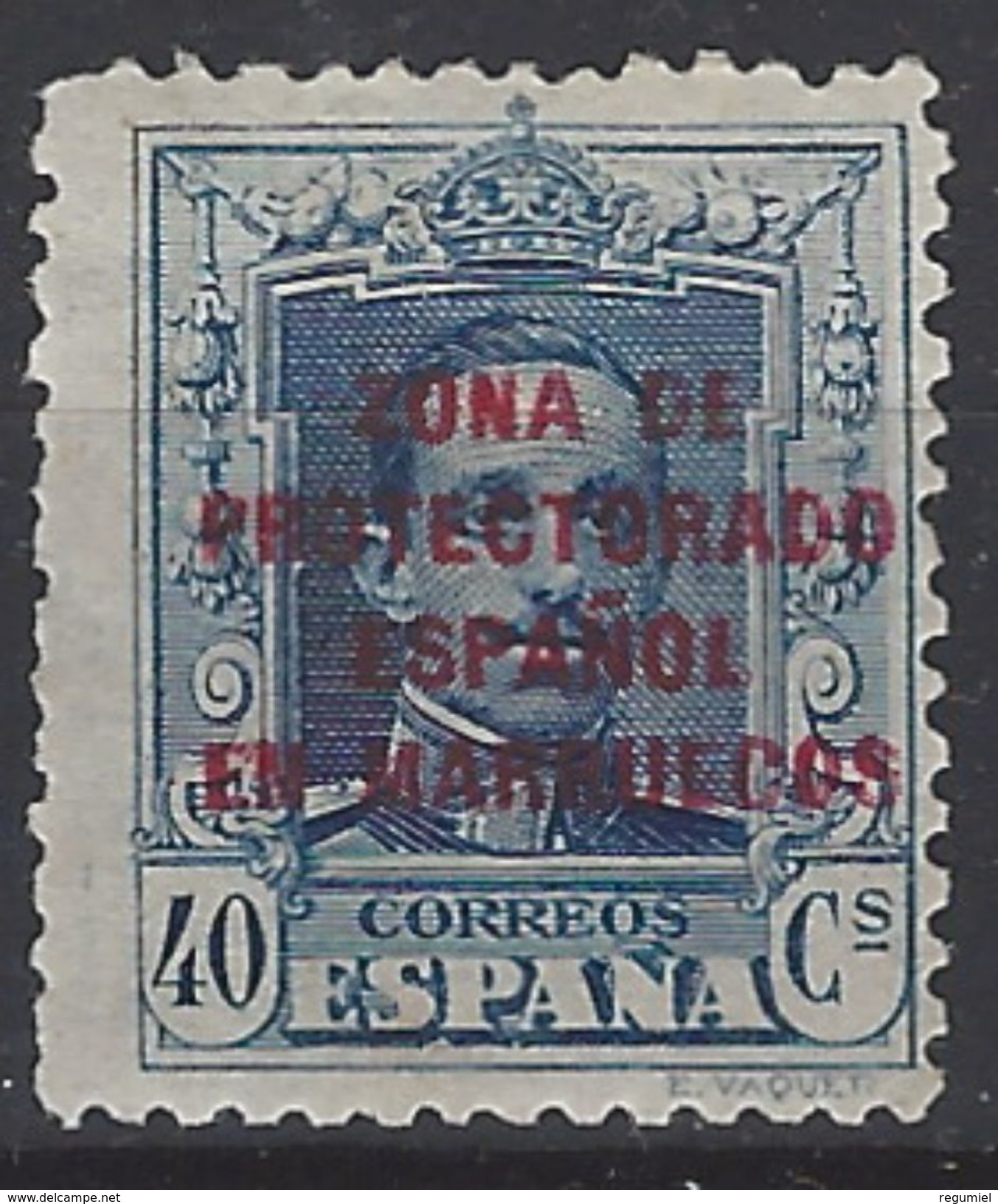 Marruecos 087 * Alfonso XII. 1923. Charnela - Marruecos Español