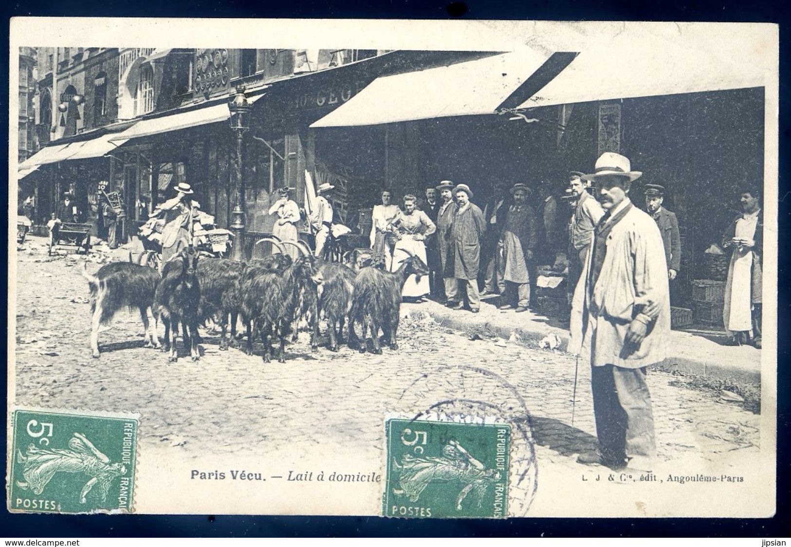 Cpa Du 75 Paris Vécu  -- Lait à Domicile   SEP17-55 - Petits Métiers à Paris