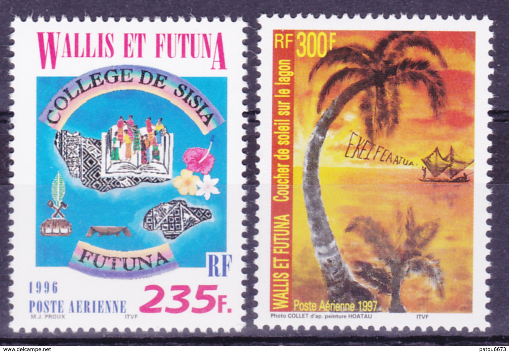 Wallis Et Futuna 1996 Airmail Small Lot ( Yv PA 192 199 ) MNH** Luxe - Unused Stamps