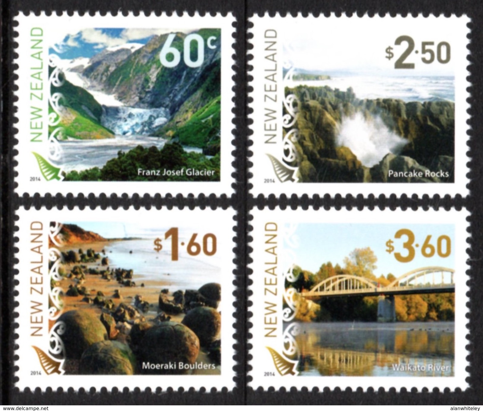 NEW ZEALAND 2014 New Zealand Landscapes (5th Series): Set Of 4 Stamps UM/MNH - Neufs