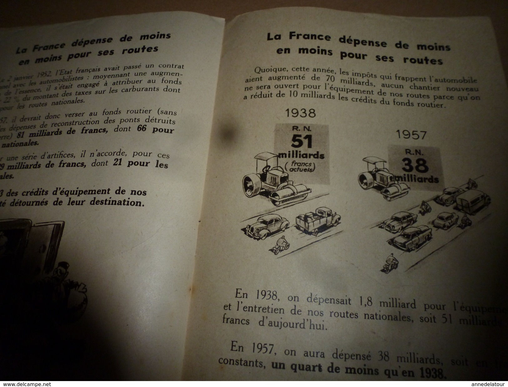 1957 La FRANCE à REBOURS dans l'entretien des ROUTES