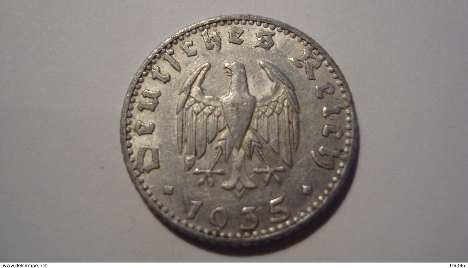 MONNAIE ALLEMAGNE 50 REICHSPFENNIG 1935 J - 50 Reichspfennig