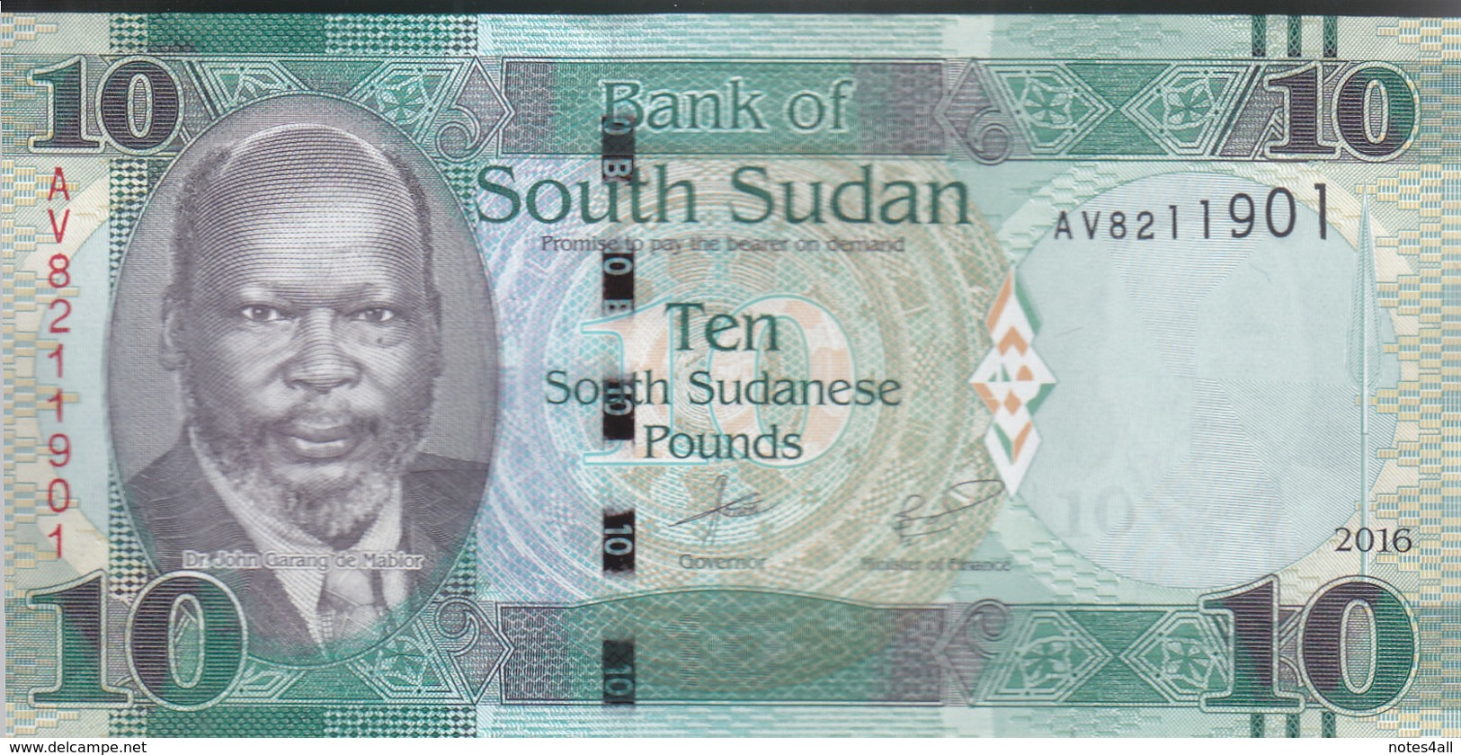 SOUTH SUDAN 10 POUND 2016 P-NEW DATE  UNC */* - South Sudan