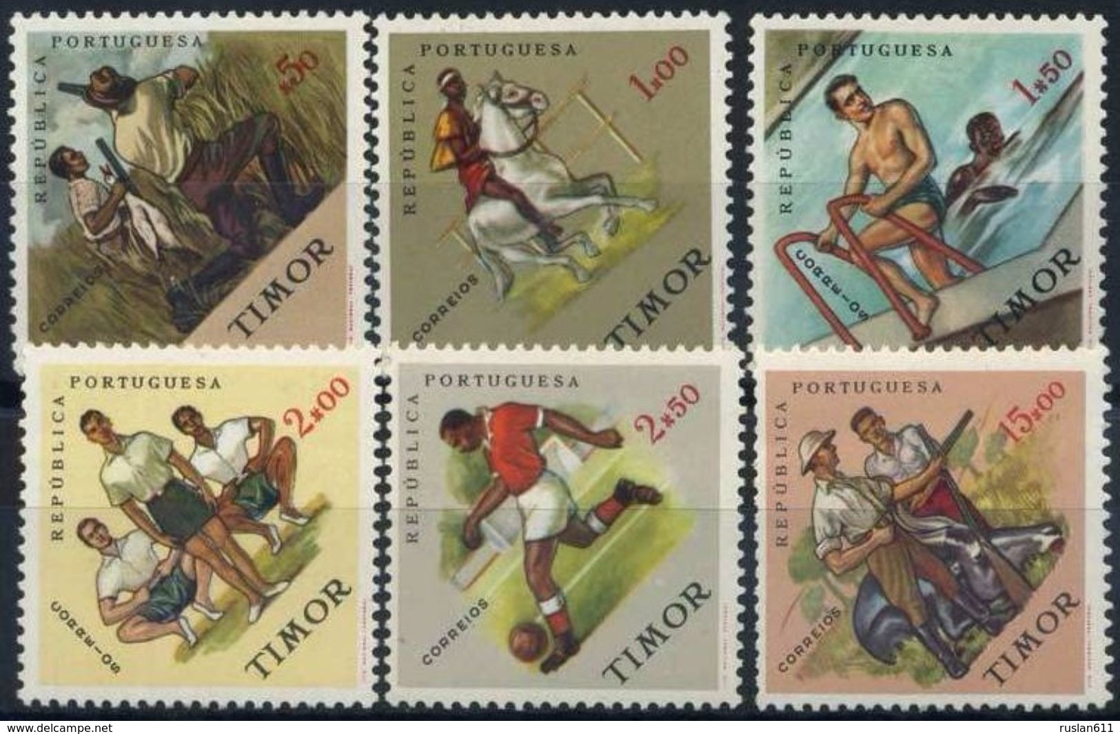 Soccer Football Timor 1963 #337/42 MNH ** - Other & Unclassified