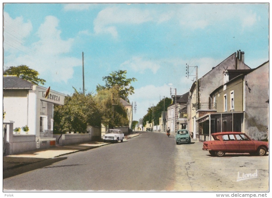 Bg - Cpsm Grand Format ANDARD - La Rue Principale (tabac, Voitures, Ami8, R4, 404) - Autres & Non Classés