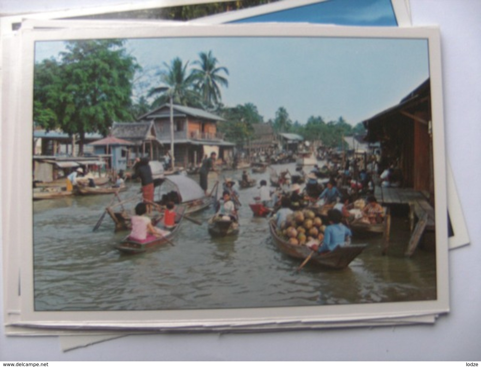 Azië Asia Thailand Bangkok Floating Market Wat Sai - Thailand