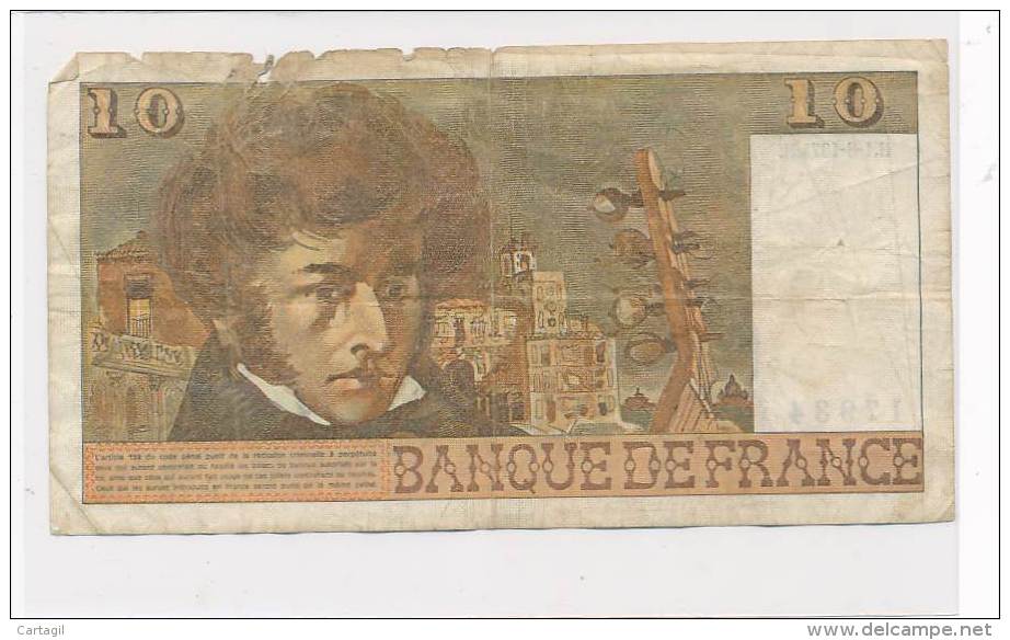 Billets - B2786 -France 10 Francs Berlioz  (type, Nature, Valeur, état... Voir  Double Scans) - 10 F 1972-1978 ''Berlioz''