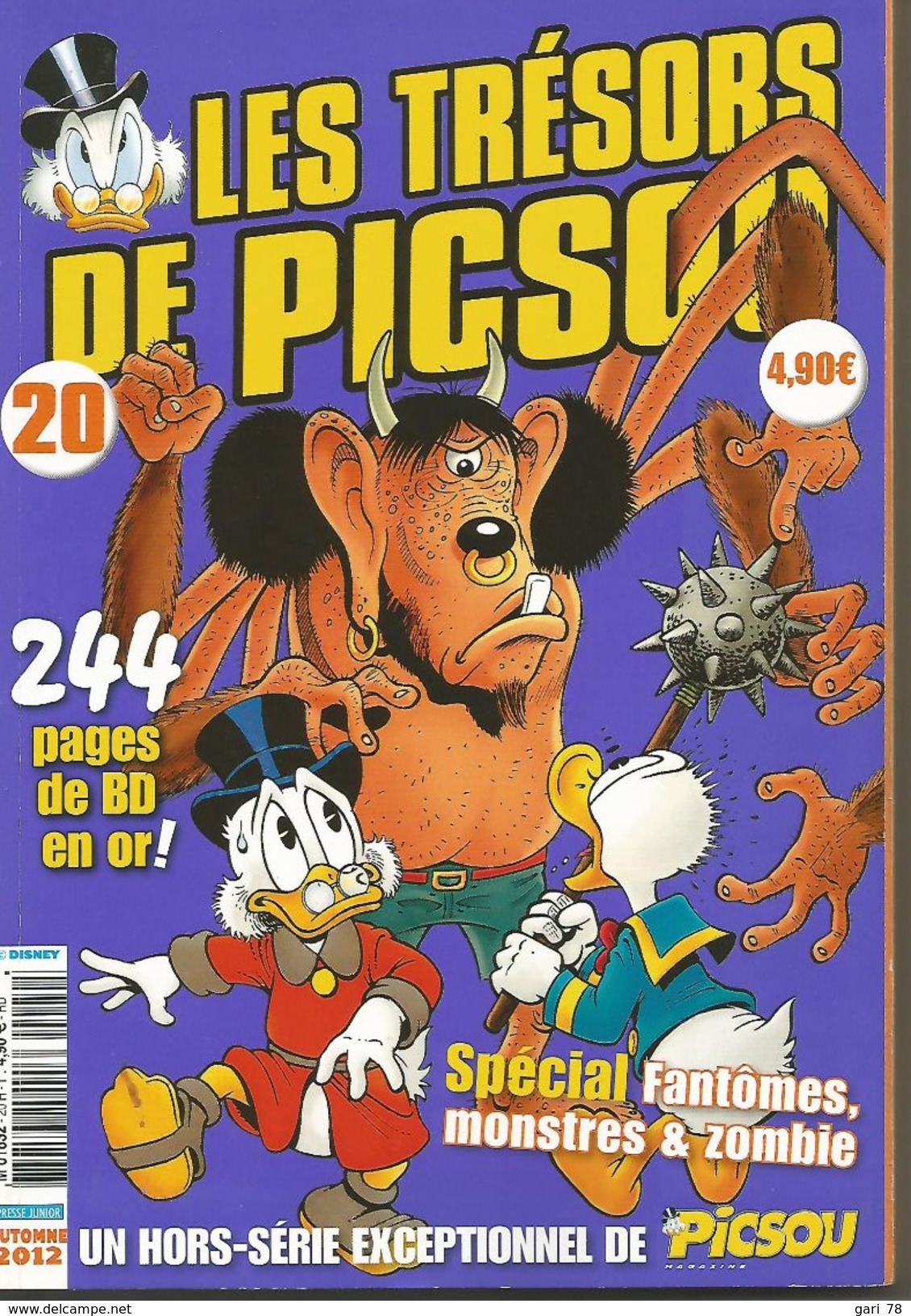 Les Trésors De PICSOU Spécial Fantômes, Monstres Et Zombie Hors Série N° 20 - Automne 2012 - Picsou Magazine