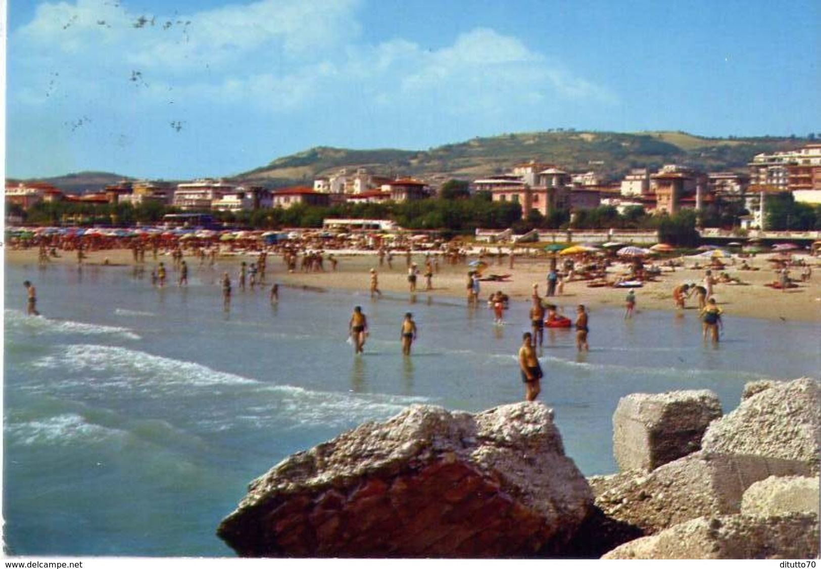 S.benedetto Del Tronto - Spiaggia Vista Dal Molo - 40 - Formato Grande Viaggiata – E 3 - Ascoli Piceno