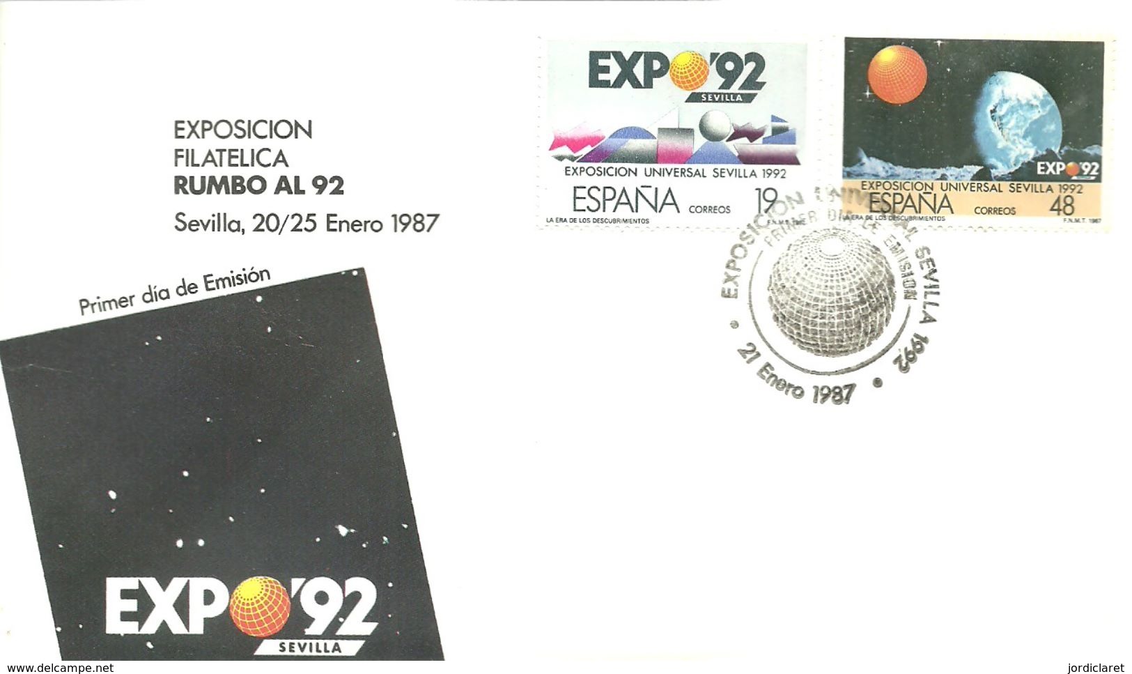 FDC ESPAÑA - 1992 – Séville (Espagne)