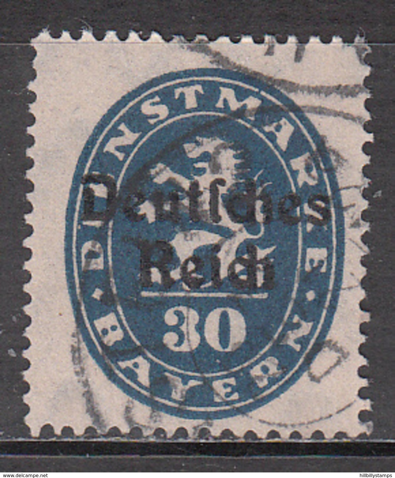 BAVARIA   SCOTT NO. 056   USED     YEAR  1920 - Dienstmarken