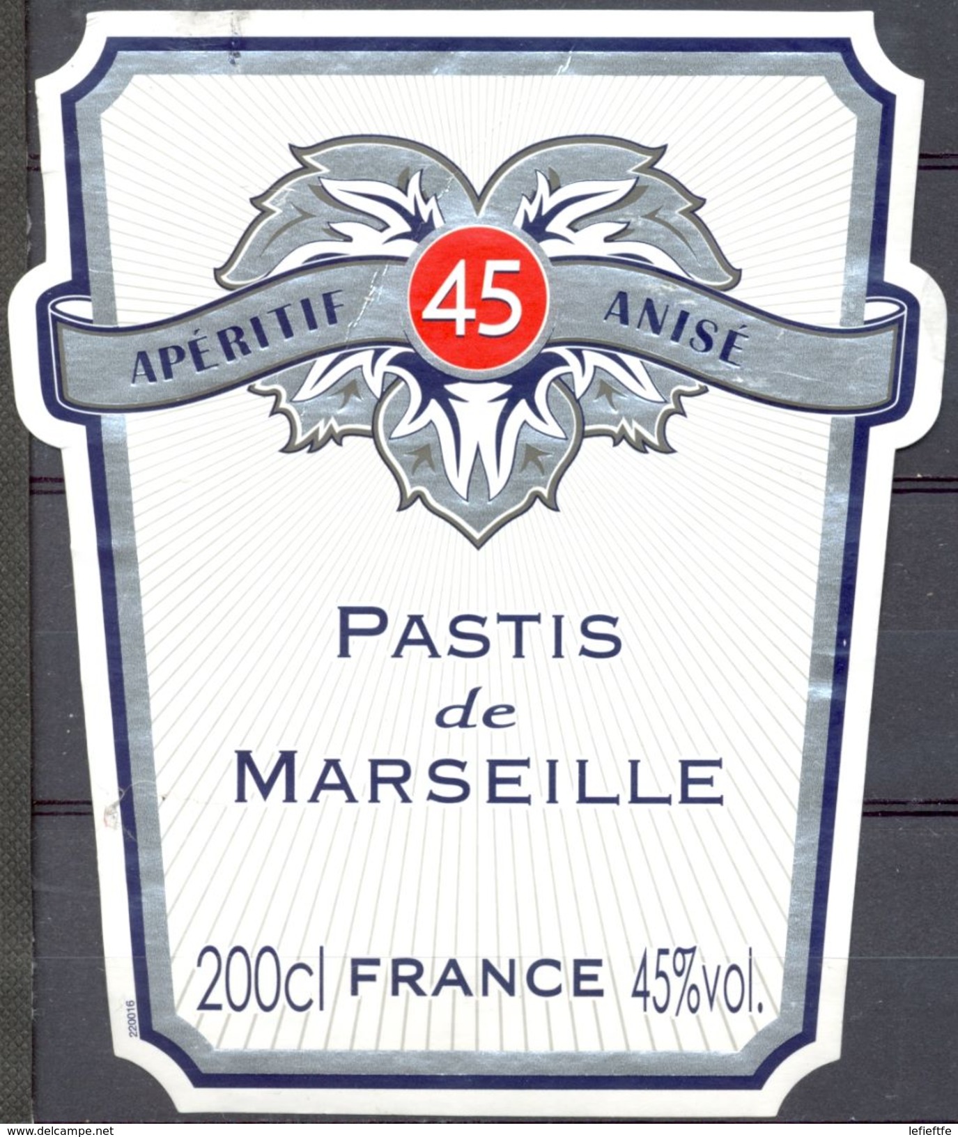 1543 - Apéritif Anisé - 45 - Pastis De Marseille - 200 Centilitres -45% Col. - Autres & Non Classés