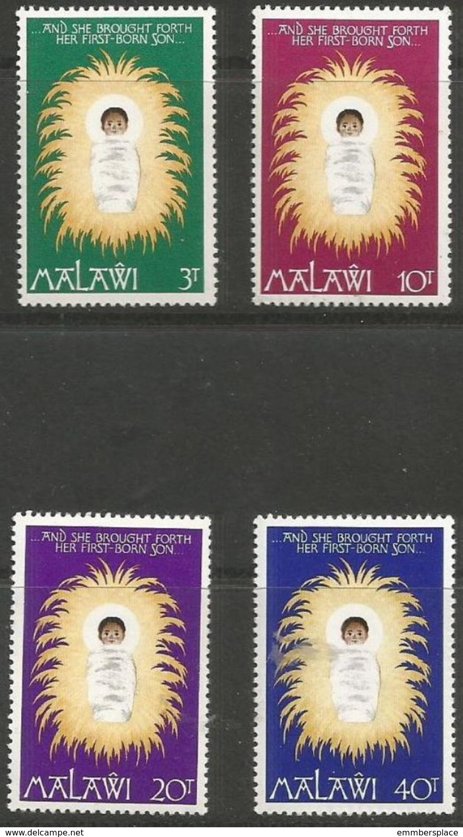 Malawi  - 1976 Christmas MNH**  Sc 295-8 - Malawi (1964-...)