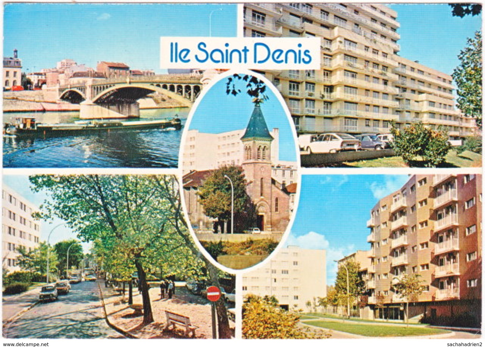 93. Gf. ILE SAINT-DENIS. 5 Vues. 291 - L'Ile Saint Denis