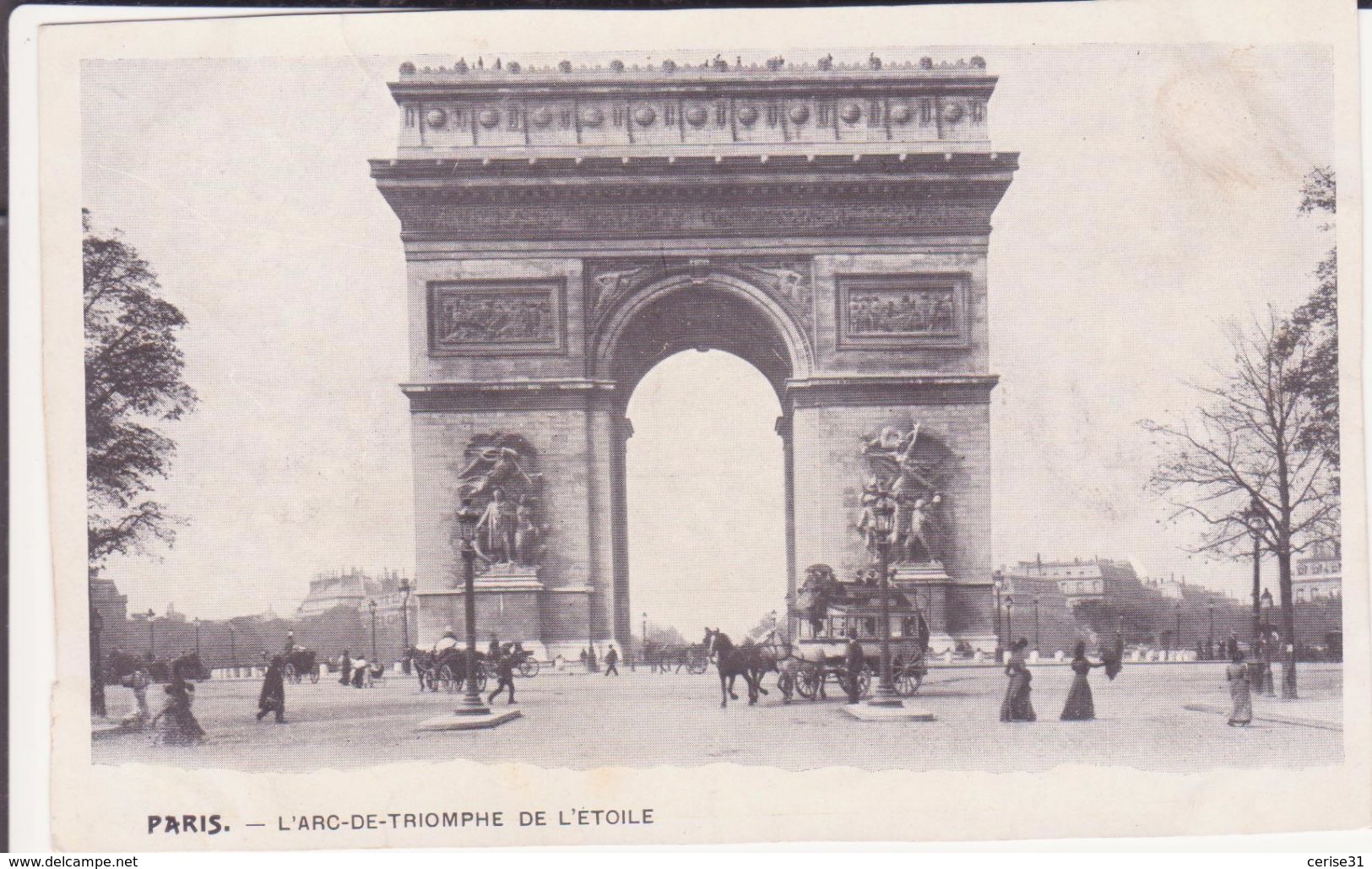 CPA -  PARIS - L'arc De Triomphe De L'étoile - Arc De Triomphe