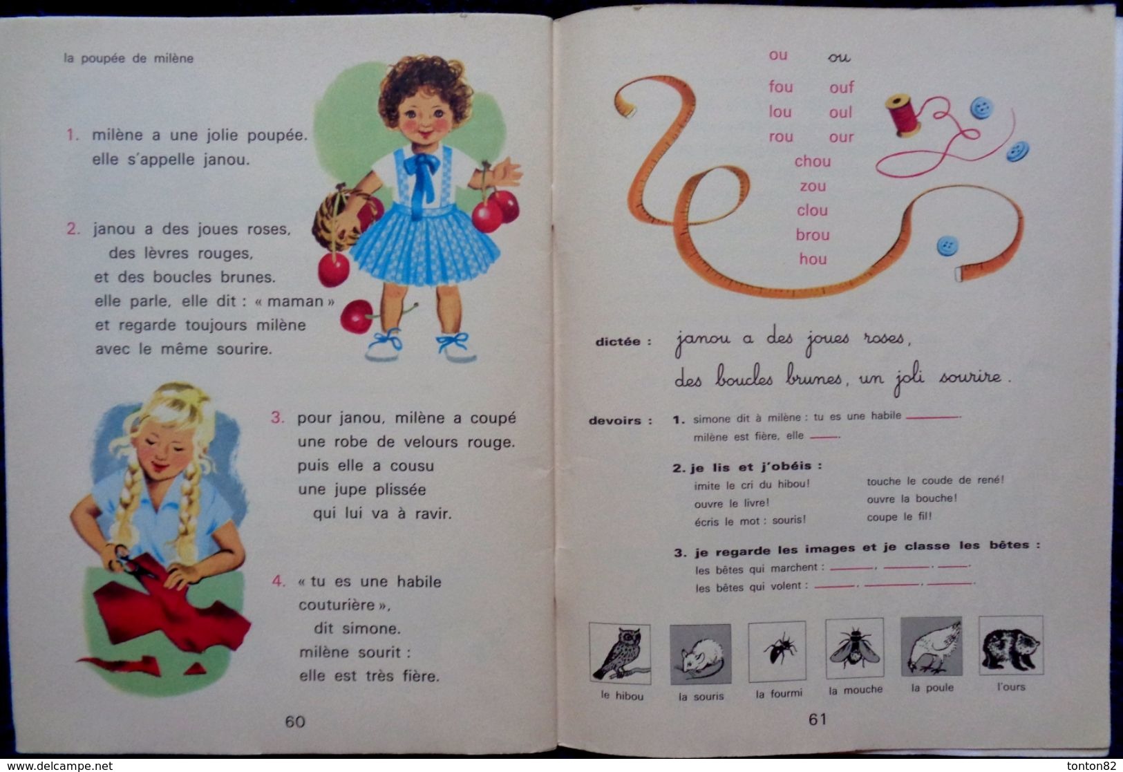 A. Mareuil et M. Goupil - MICO mon petit ours - 1er Livret - Librairie ISTRA - ( 1974 ) .