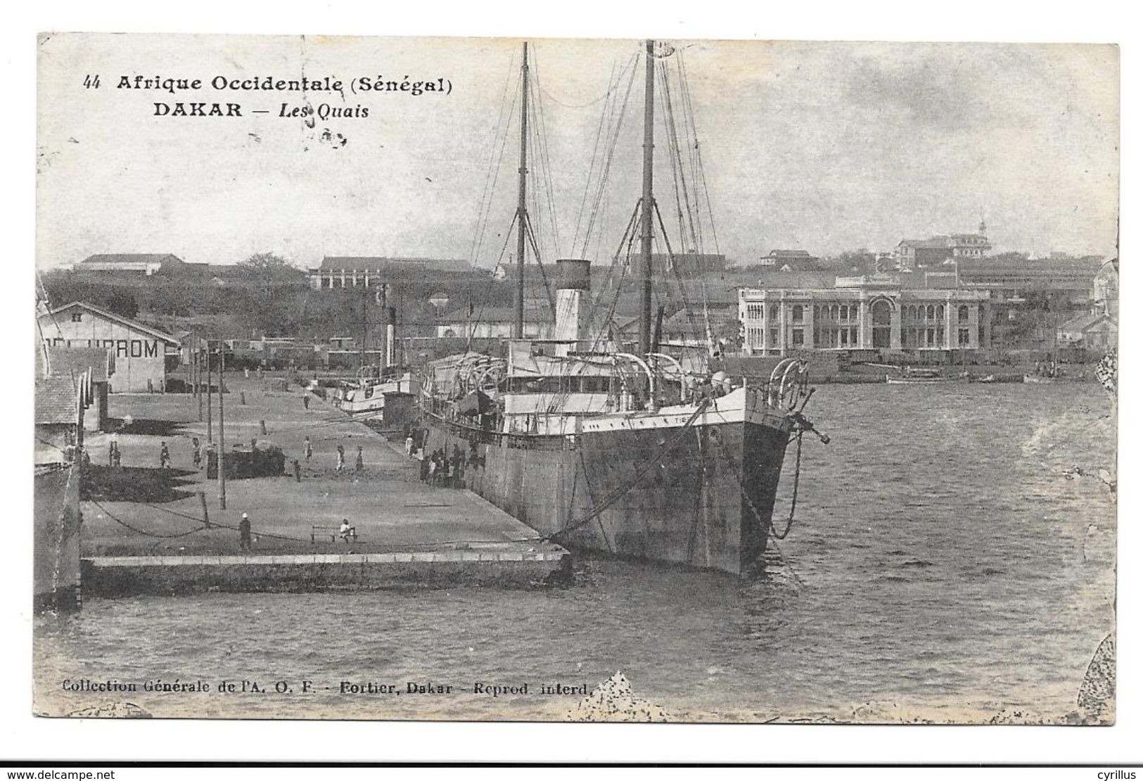 DAKAR - LES QUAIS - (voyagé) - Senegal