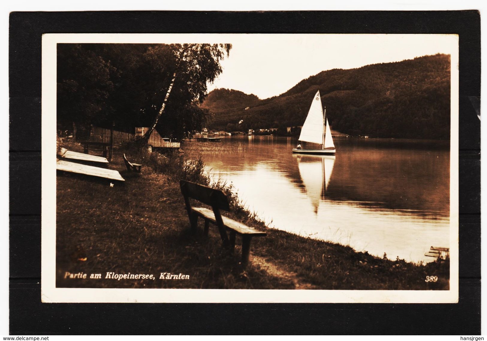 LKW284 POSTKARTE JAHR 1941 PARTIE Am KLOPEINWERSEE GEBRAUCHT SIEHE ABBILDUNG - Klopeinersee-Orte