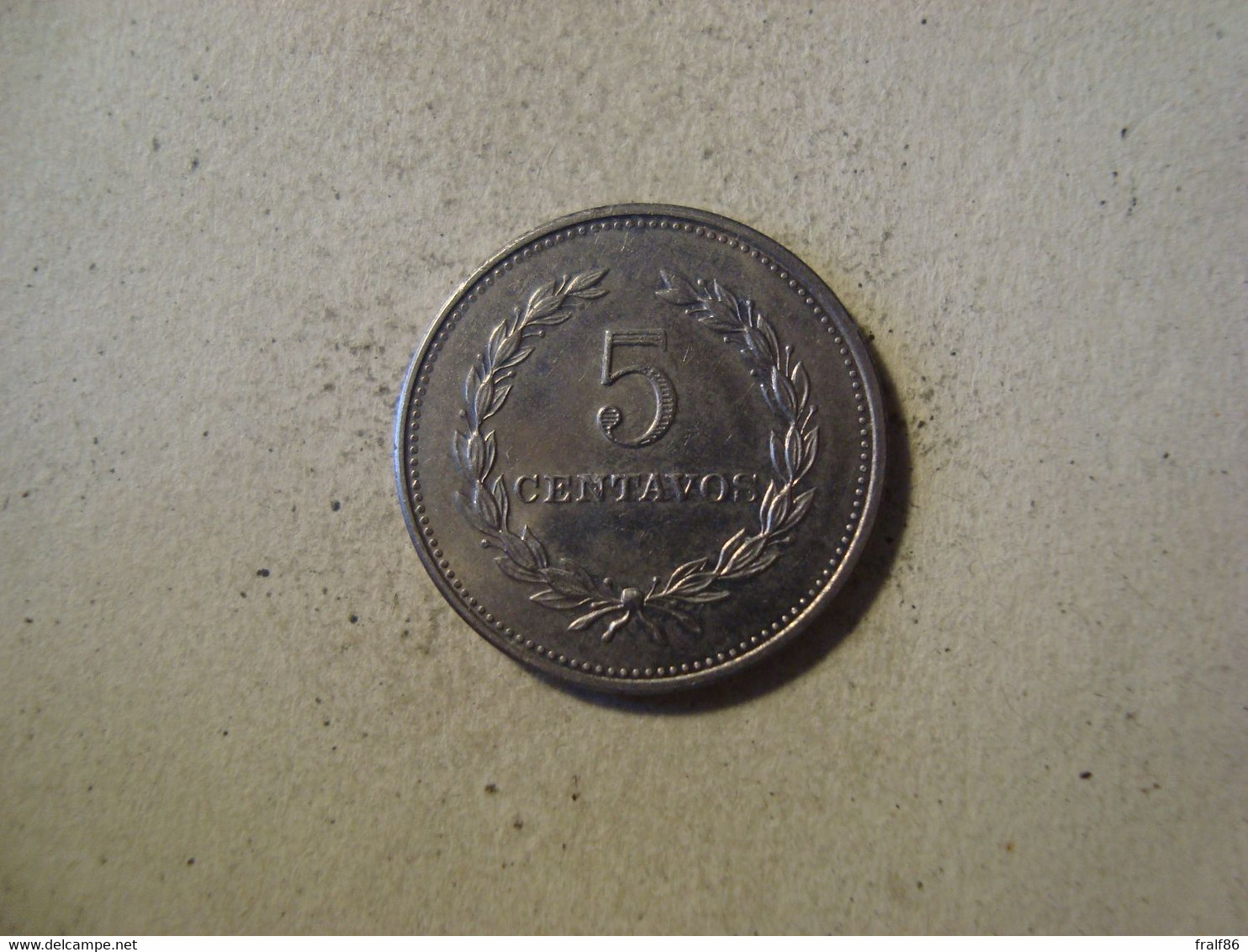 MONNAIE SALVADOR 5 CENTAVOS 1975 - Salvador