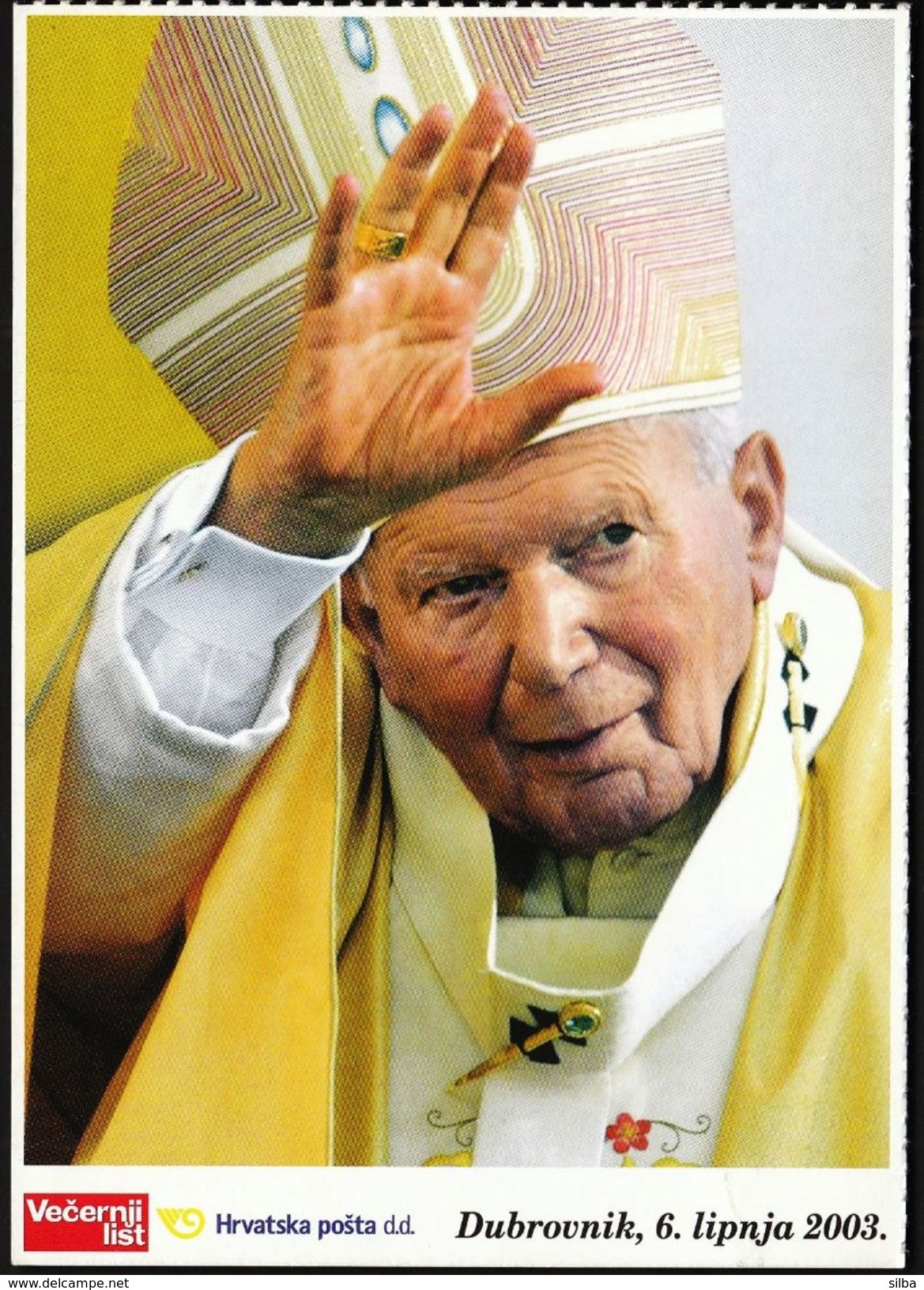 Croatia 2003 / Papa, Pope John Paul II In Dubrovnik - Papes