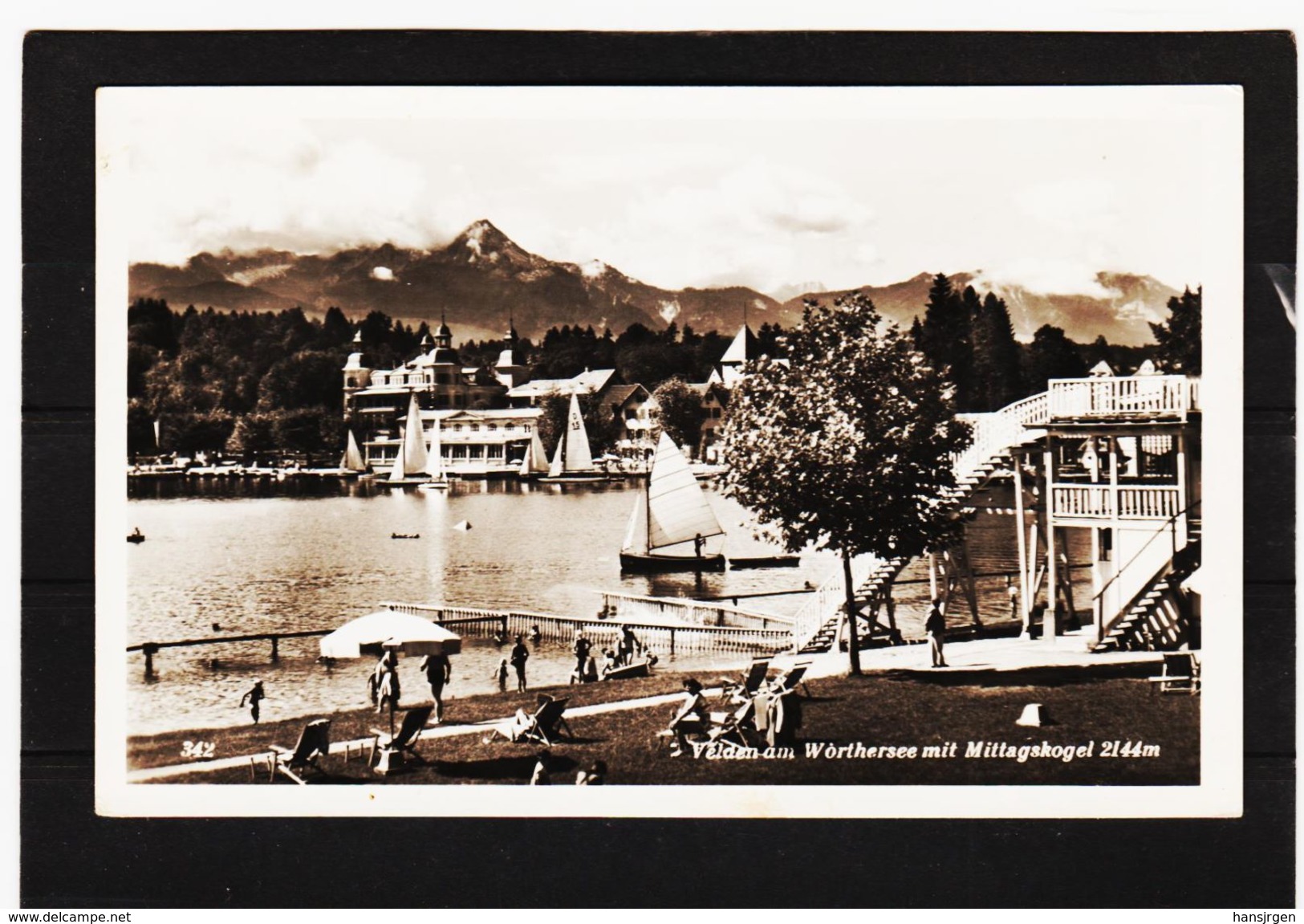 LKW296 POSTKARTE JAHR 1950 VELDEN Am WÖRTHERSEE Mit MITTAGSKOGEL GEBRAUCHT SIEHE ABBILDUNG - Velden