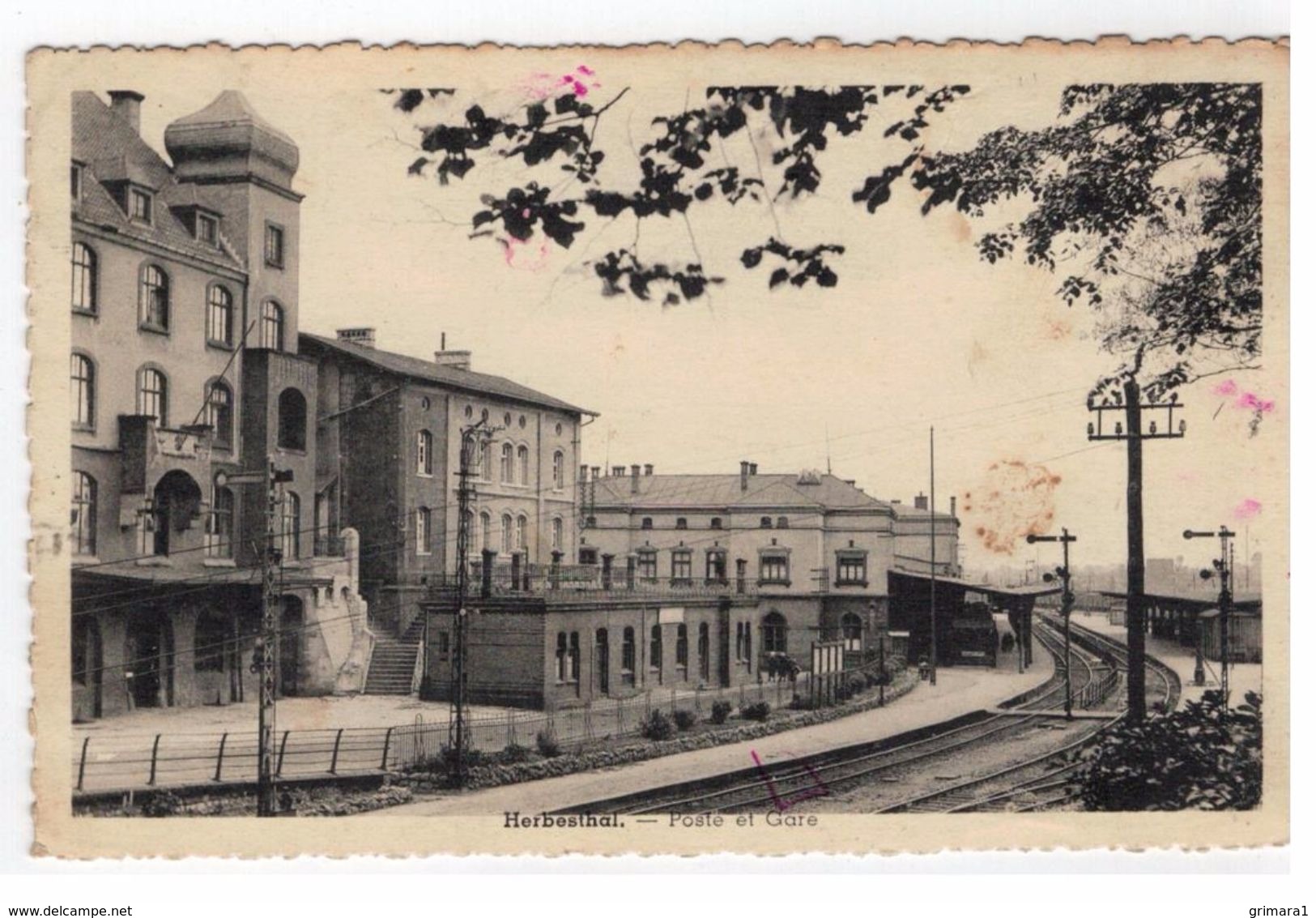 Herbesthal - Poste Et Gare - Lontzen